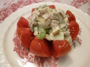single chicken salad