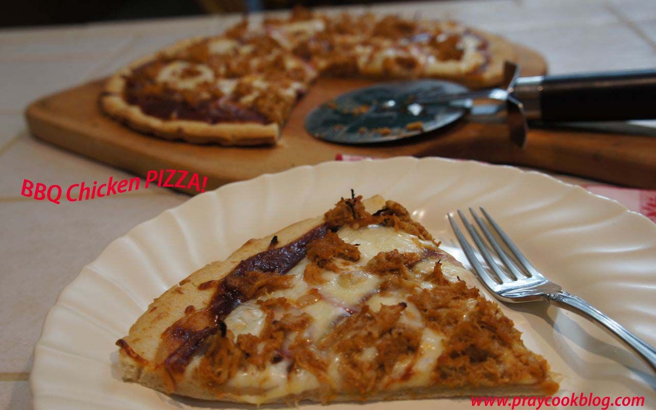 BBQ Chicken Pizza – Using Up The Leftovers