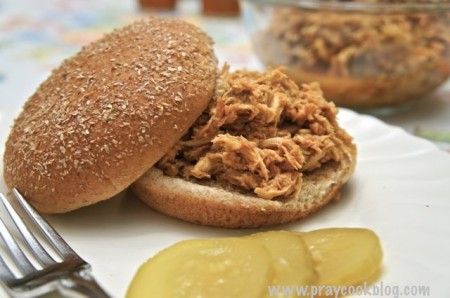 BBQ Pulled Chicken Sandwiches