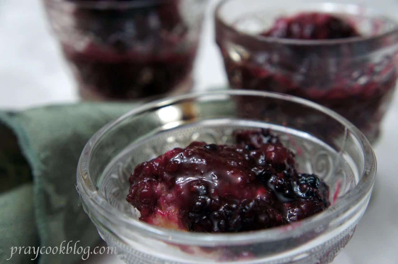 Blackberry Dumplings Healthified