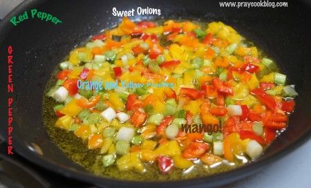 sweet pepper onion fry