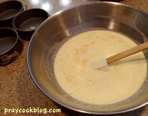 quiche custard, small pans