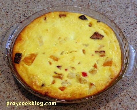 Butternut, Potato and Onion Quiche