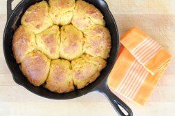 Chipotle Sweet Potato Skillet Biscuits