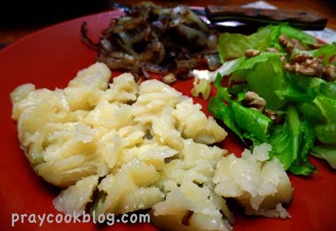 Baked Potao, Steak, Salad