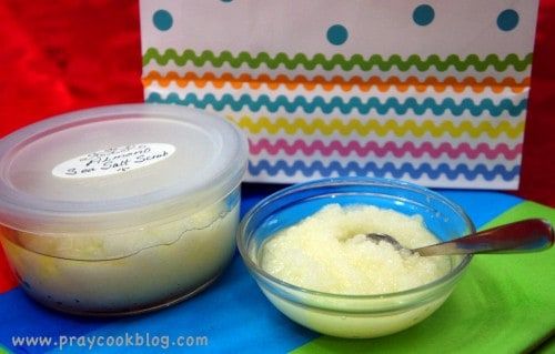 Almond sea salt scrub