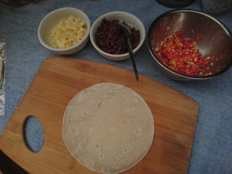 ground pork quesadilla 11