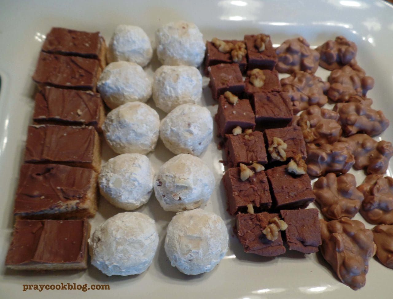 Family, Friends, & Heritage Food Pecan Puffs, Peanut Clusters, Fudge, Scotch-a-roos