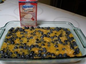 blueberry peach crisp