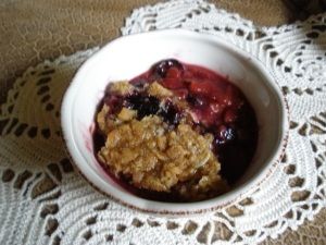 blueberry peach singlespoon