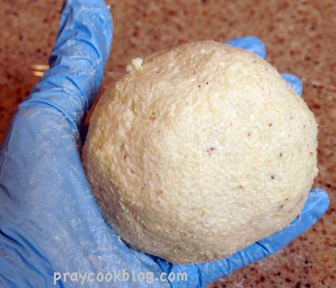 Cheese Ball In The Making