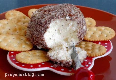 Homemade Cheese Balls with Crushed Pecans