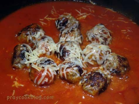 Homemade Meatballs and Marinara Sauce