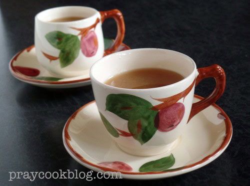 Caramel apple spice before whipped cream