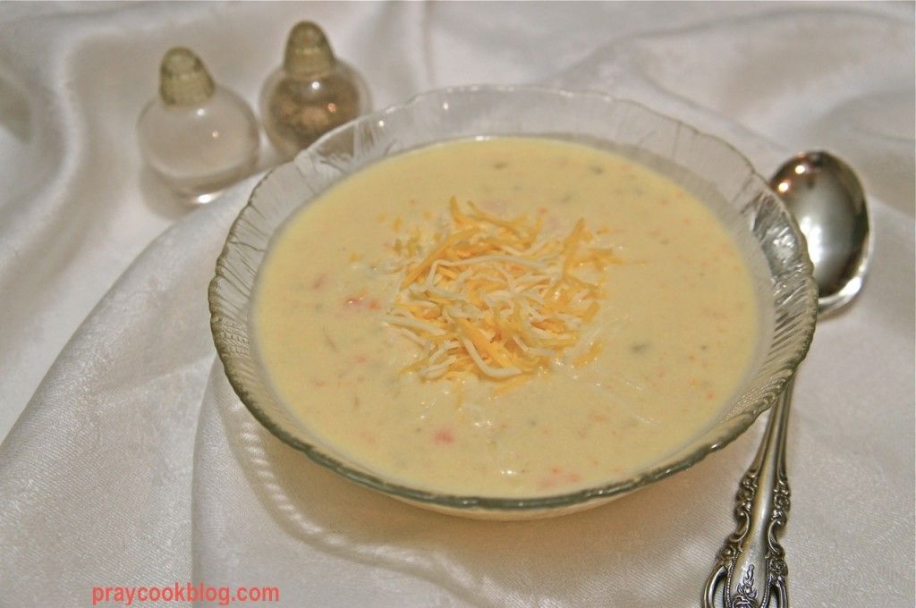 pot cheese soup salt/pepper