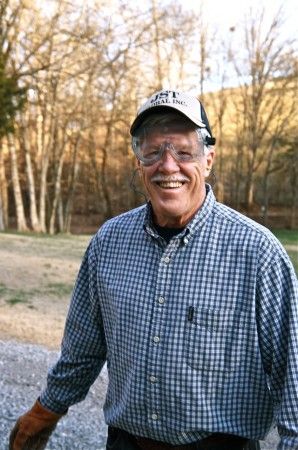 lee happy cutting tree