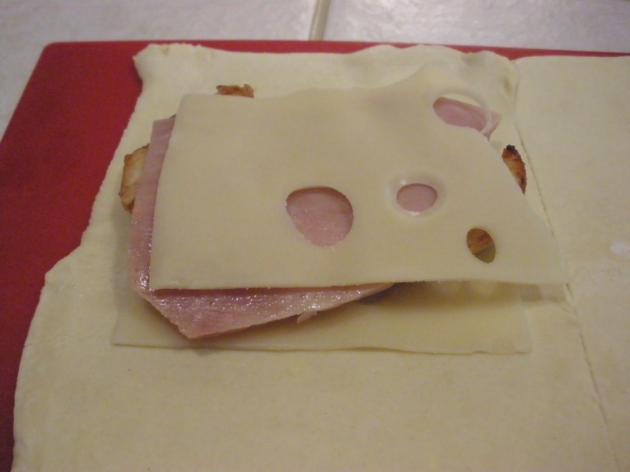 Chicken Cordon Bleu Puff Pastry