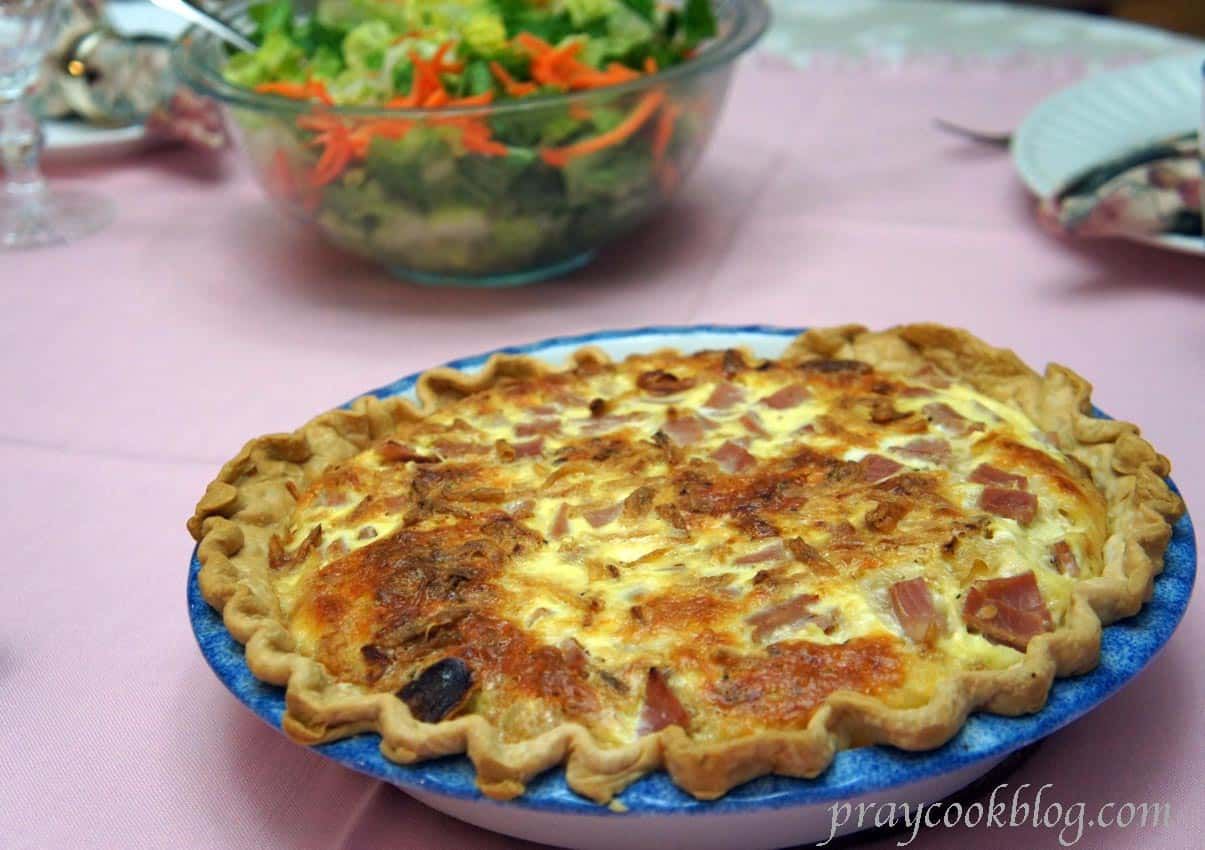 Quiche with French Fried Onions