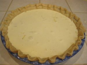 Quiche Lorraine ready to bake