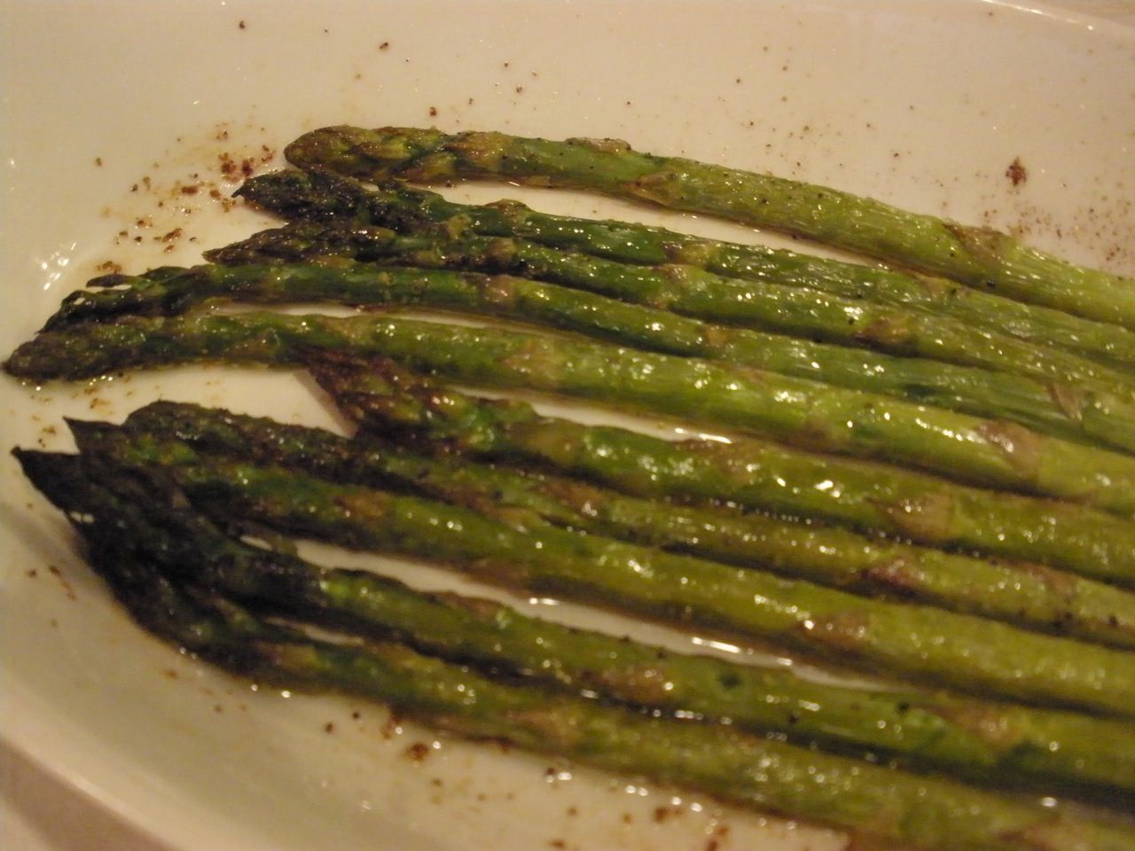 Asparagus roasted