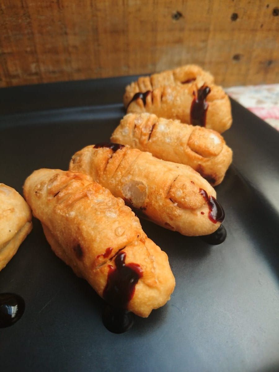 halloween hot dog fingers final picture