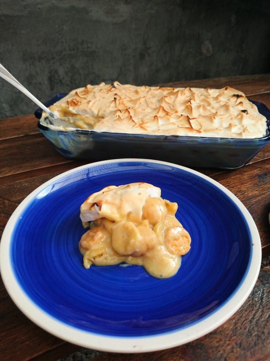 southern living banana pudding plated