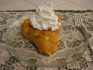 Sliced Fresh Peach Pie