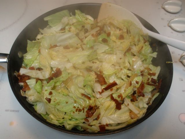 fried cabbage fried cabbage