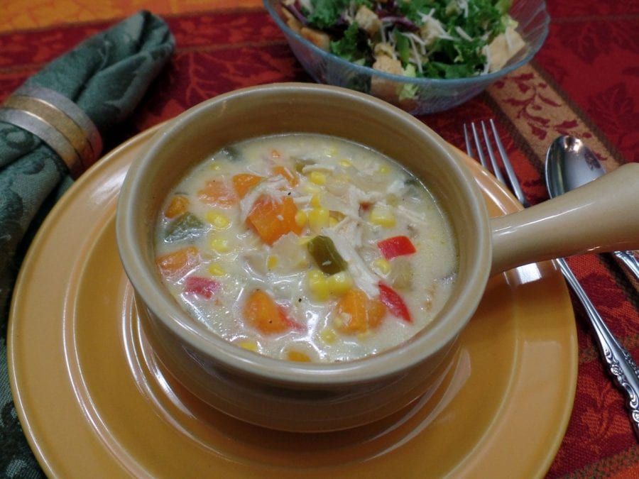 Chicken, Potatoes, and Corn Slow-Cooker Chowder