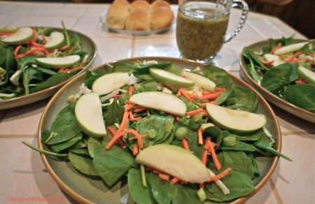 Apple-Pear Salad with Lemon Poppy Seed Dressing