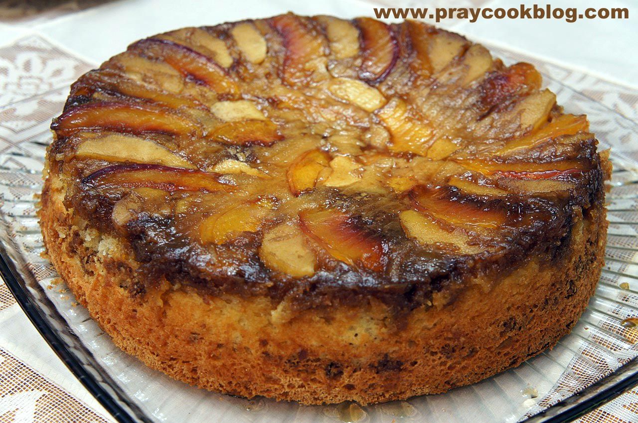 TWD BWJ Nectarine Upside-Down Chiffon Cake