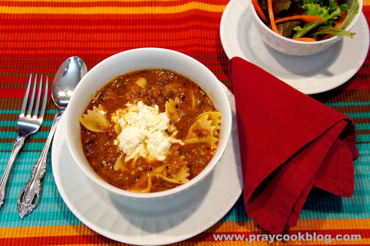 A Taste of Italy Lasagna Soup