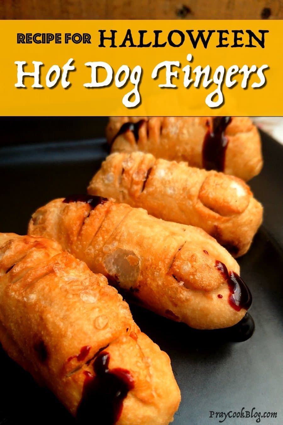 Scary Halloween Hot Dog Fingers