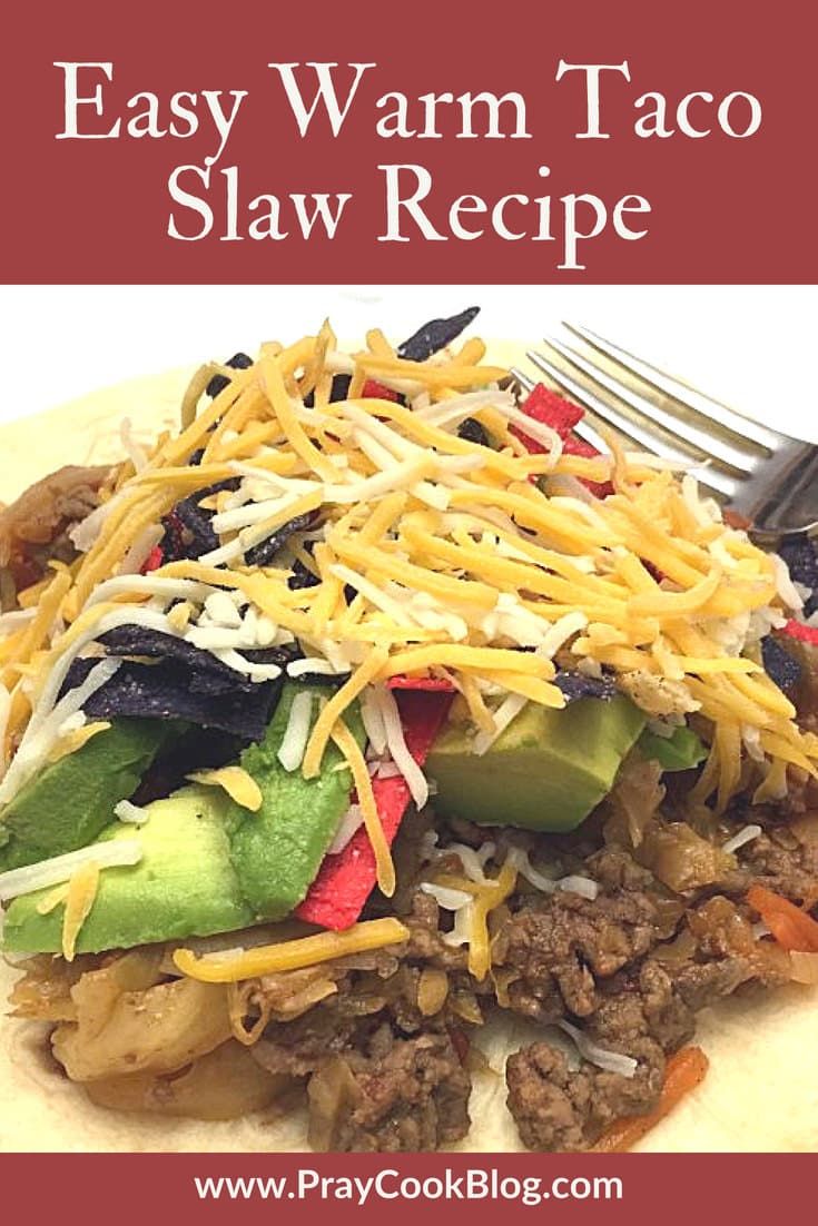 Easy Warm Taco Slaw Recipe