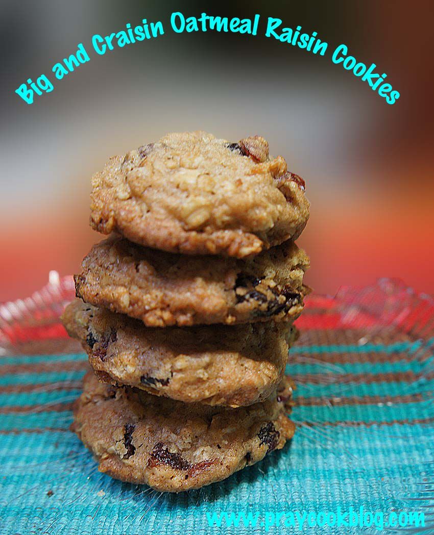 Chewy and Craisin Oatmeal Raisin Cookies
