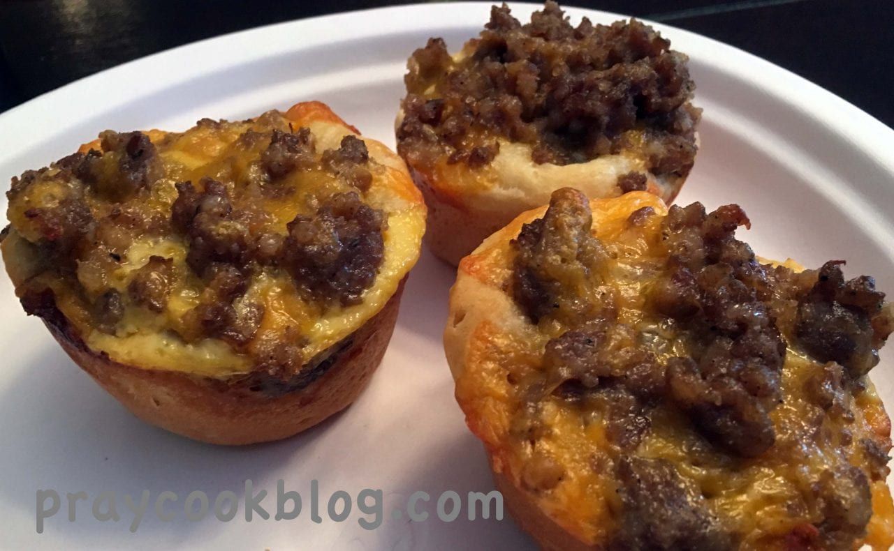 Sausage and Cheese Biscuit Cups