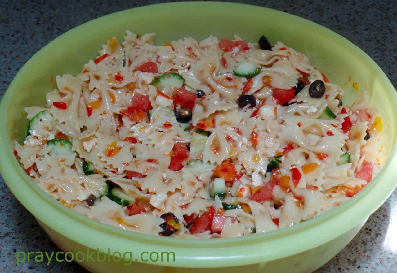 My Mixed Cultures Pasta Salad Made For A Crowd